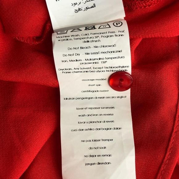 Promod Red Floral Ruffle Button Back Maxi Dress - Picture 12 of 15